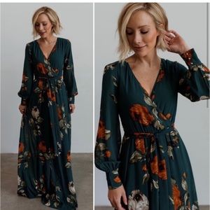 Baltic Born Lydia Deep Topaz Floral Maxi Dress
